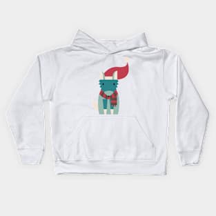 Santa Wolf Kids Hoodie